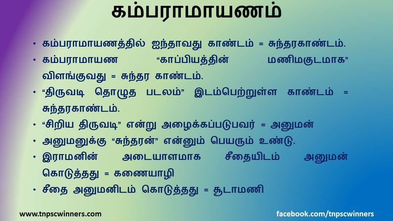 12 ஆம் வகுப்பு கம்பராமாயணம்