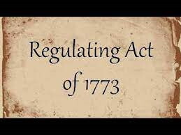 ஒழுங்குமுறைச் சட்டம் 1773