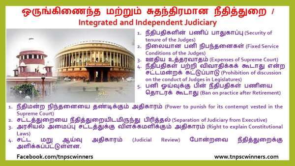 ஒருங்கிணைந்த மற்றும் சுதந்திரமான நீதித்துறை