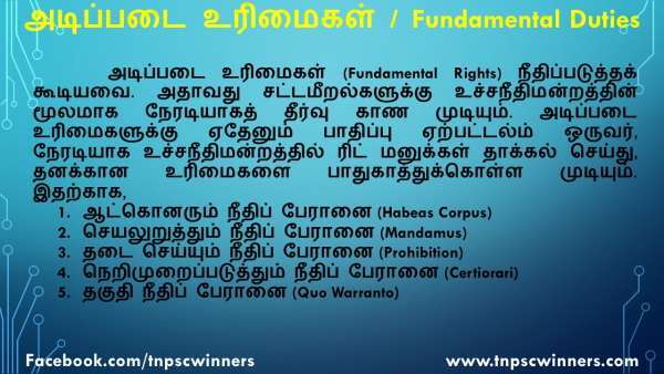 அடிப்படை உரிமைகள்