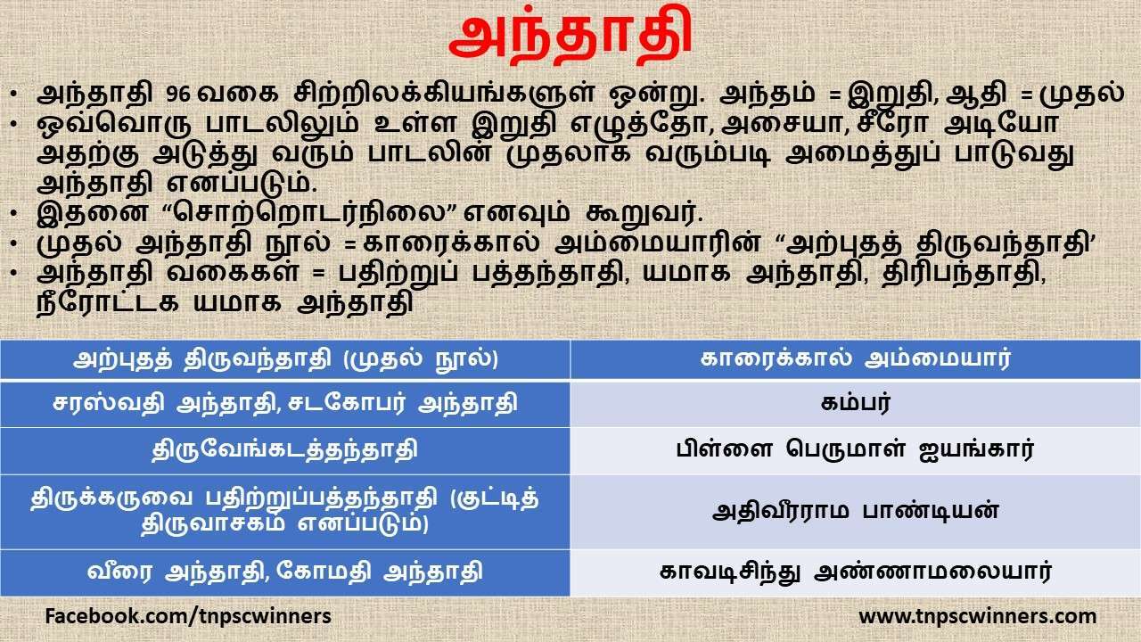 அந்தாதி இலக்கியம்