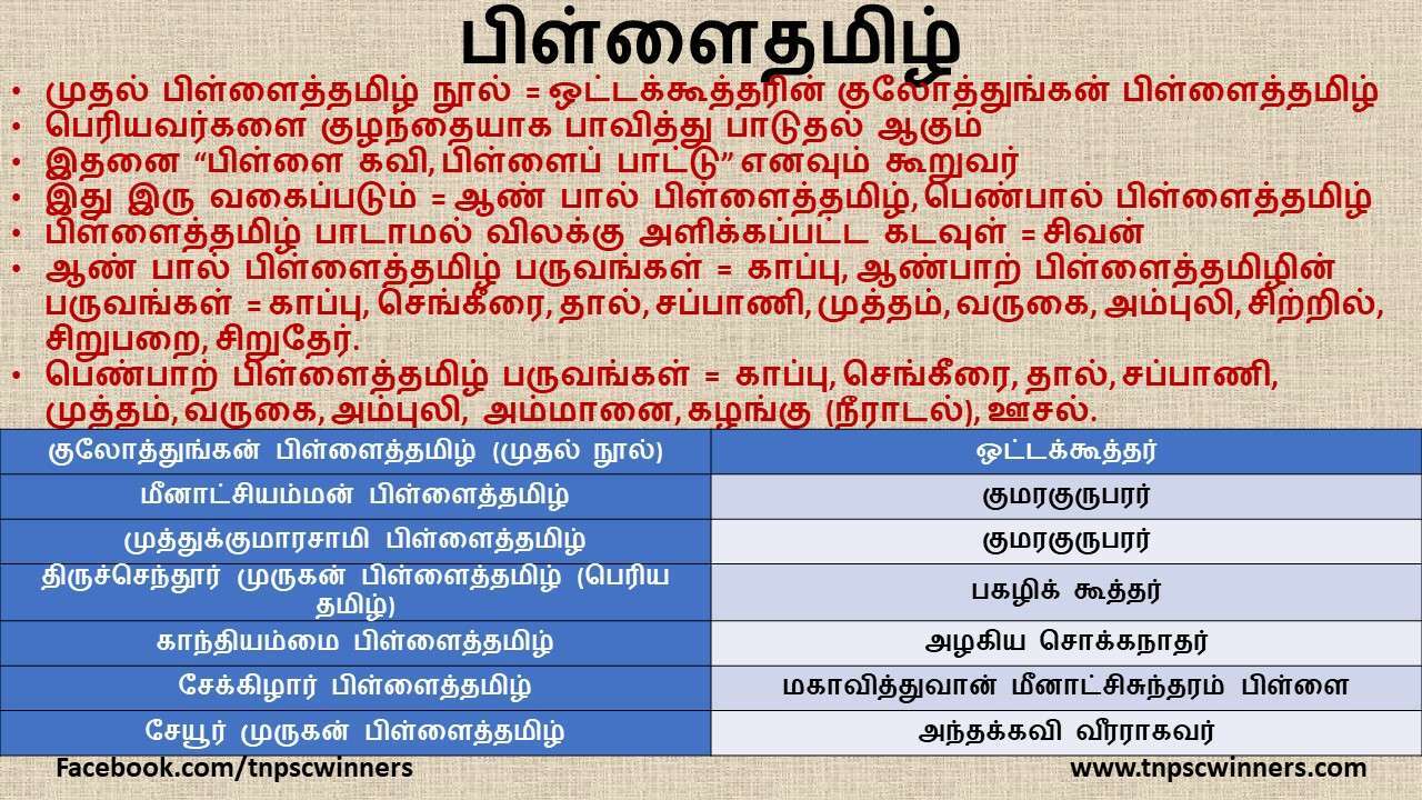 பிள்ளைத்தமிழ் இலக்கியம்