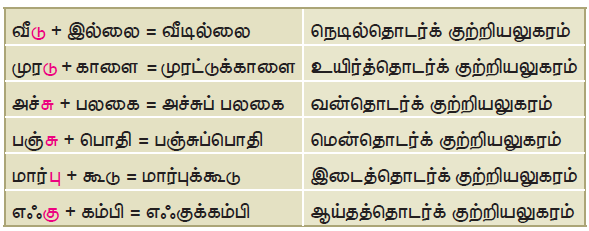 11TH TAMIL மொழி முதல் இறுதி எழுத்துக்கள்