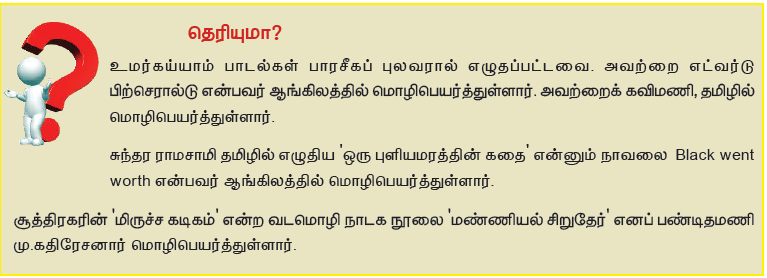 11TH TAMIL மொழிபெயர்ப்புக்கலை