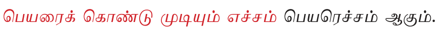 8TH TAMIL எச்சம்
