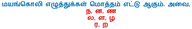 6TH TAMIL மயங்கொலிகள்
