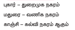 6TH HISTORY தமிழ்நாட்டின் பண்டைய நகரங்கள்