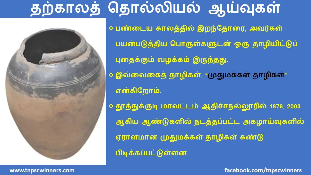 தற்காலத் தொல்லியல் ஆய்வுகள்