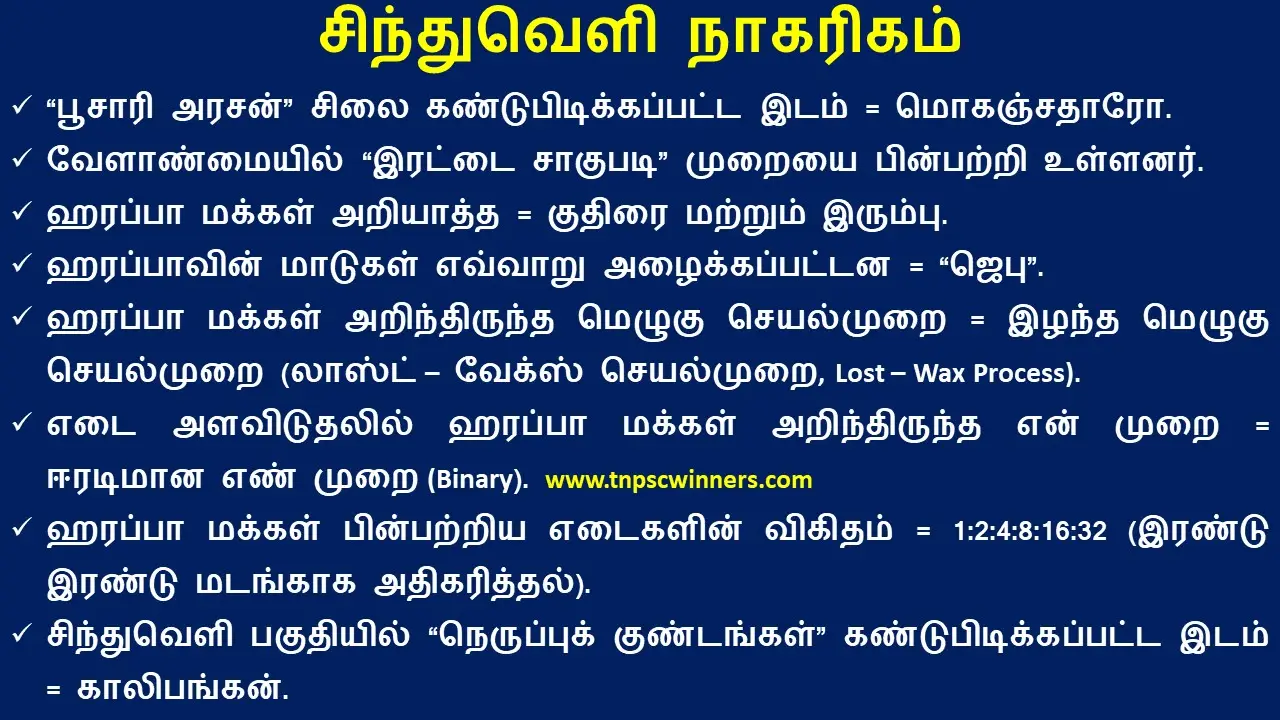சிந்துவெளி நாகரிகம்