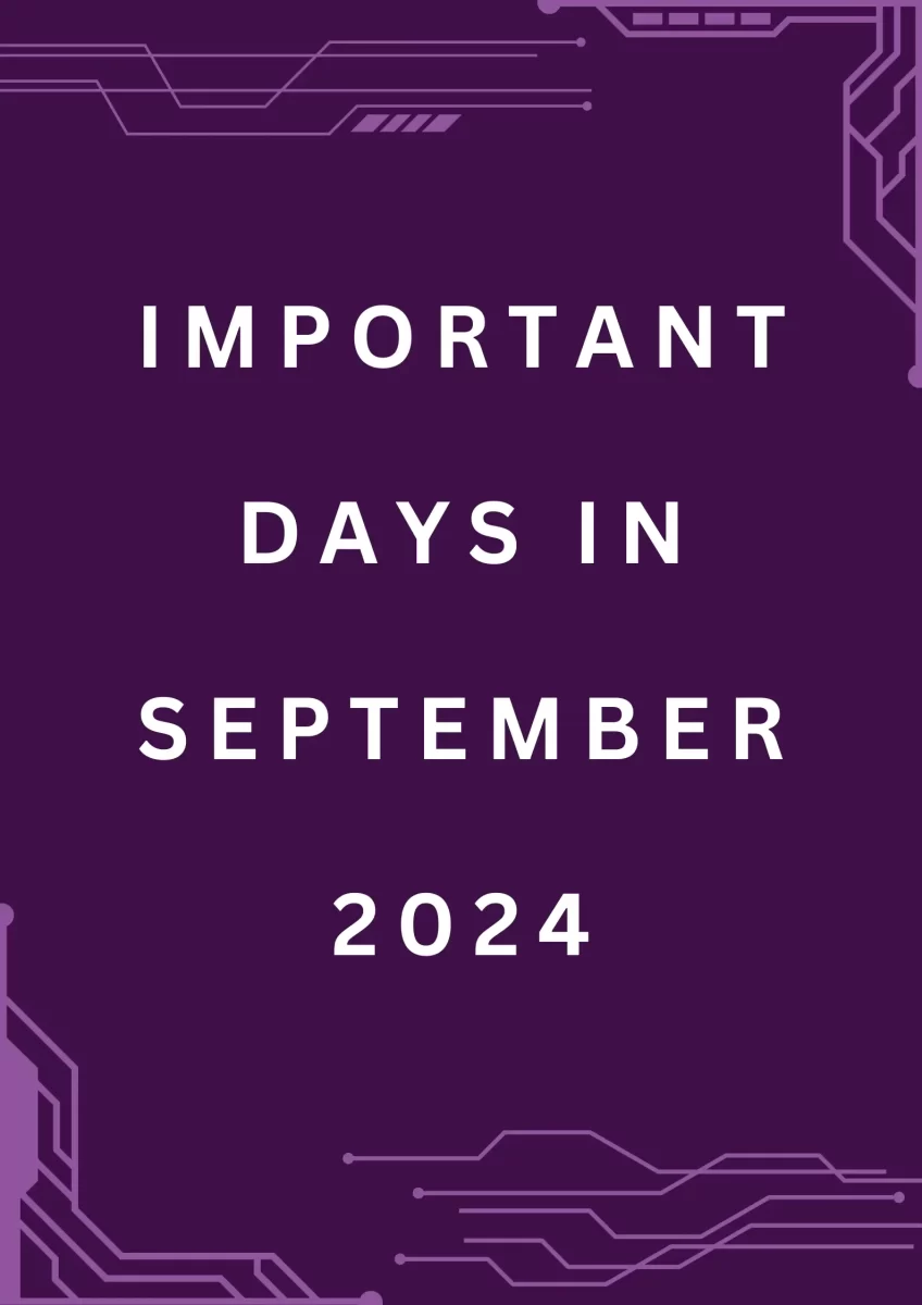 IMPORTANT DAYS IN SEPTEMBER 2024