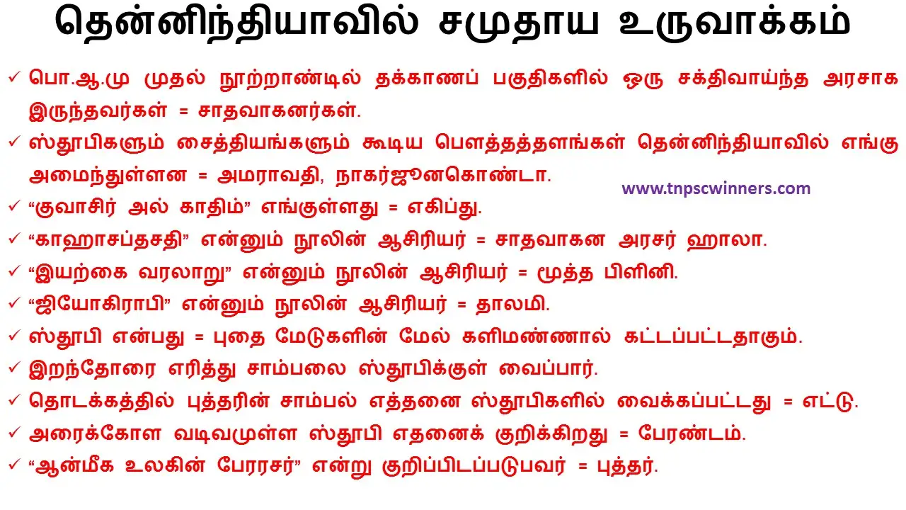 11TH தென்னிந்தியாவில் சமுதாய உருவாக்கம்