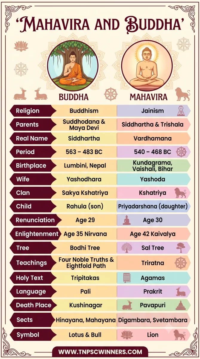 A Comparitive Study about Buddha and Mahavira 1 A Comparitive Study about Buddha and Mahavira