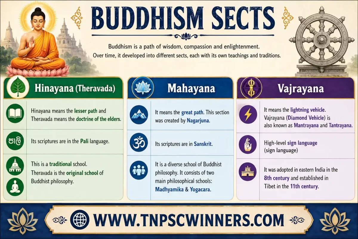 Important Facts About Buddhism 3 Buddhism Sects