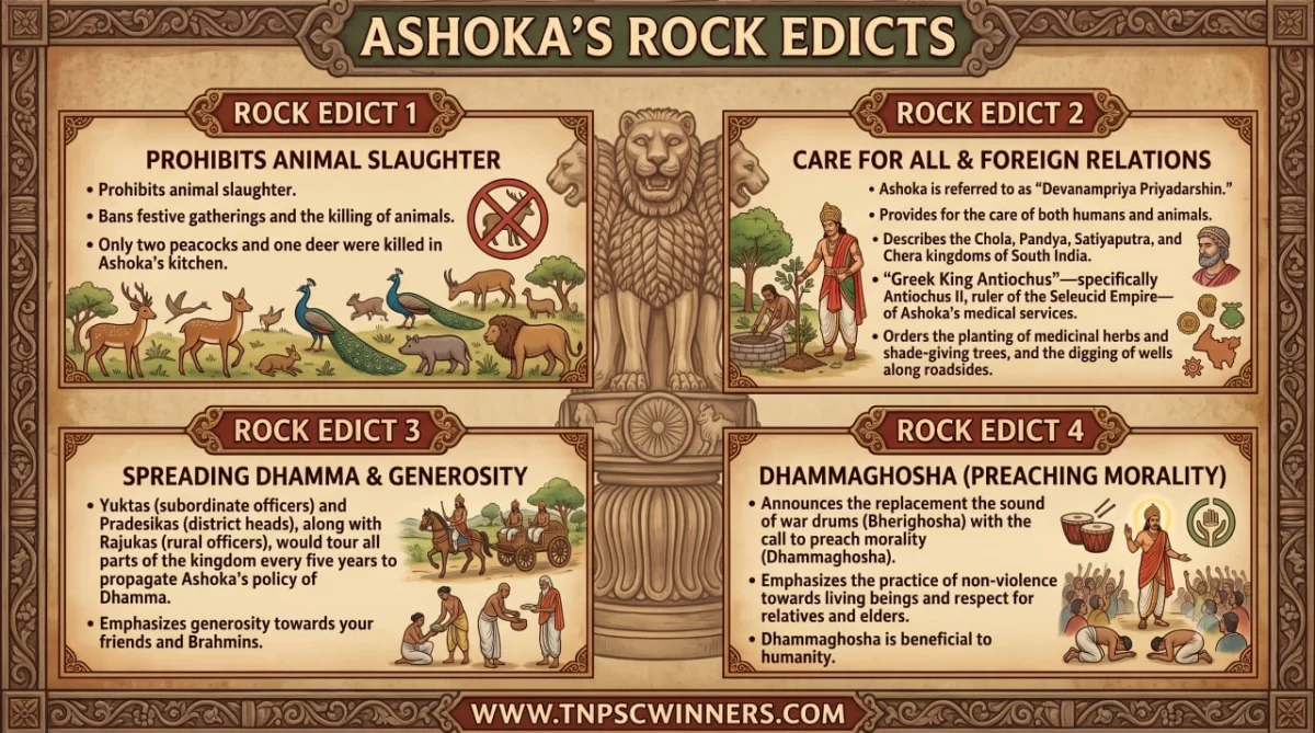 14 Major Rock Edicts of Ashoka