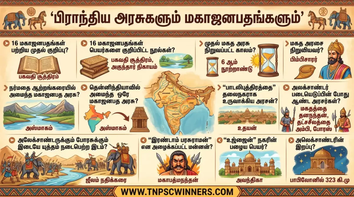 16 மகாஜனபதாக்கள் மற்றும் பிராந்திய ராஜ்ஜியங்கள்