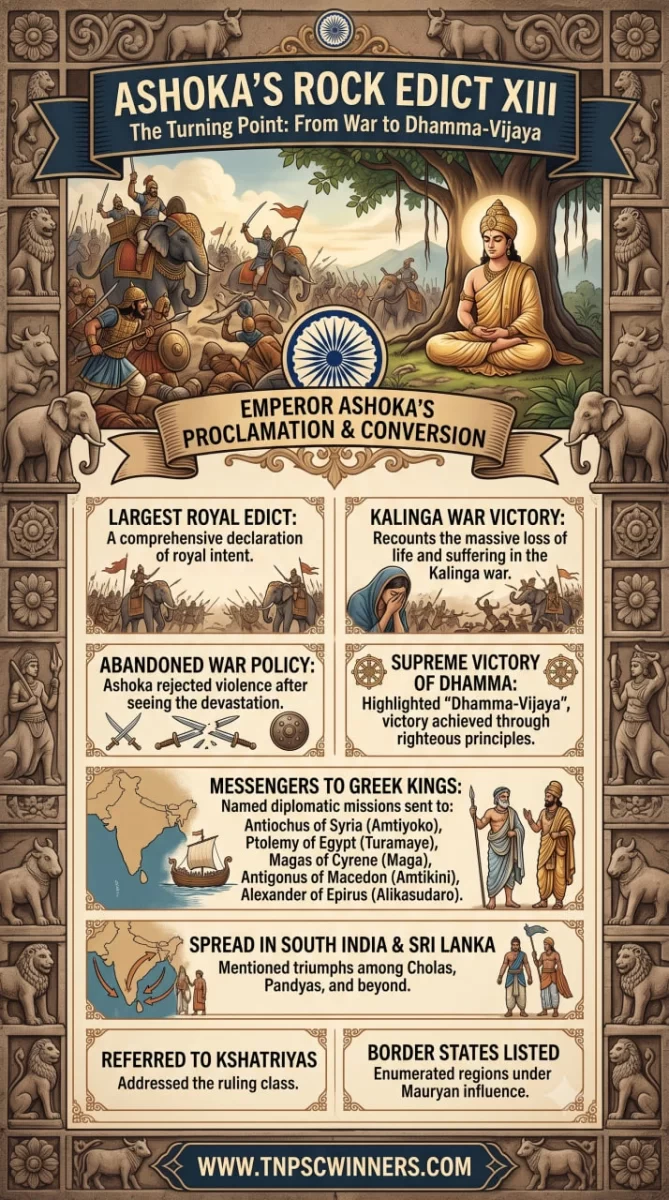 ASHOKAS ROCK EDICT 13