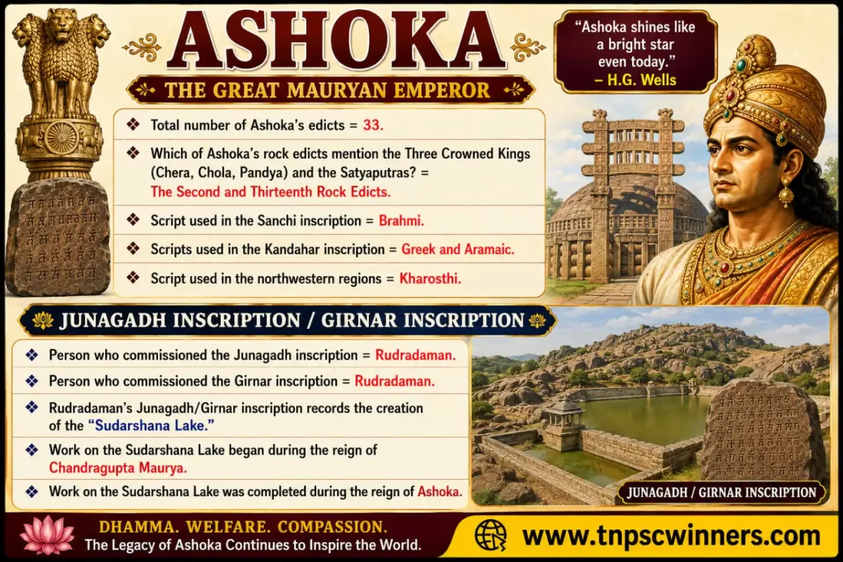 20 Important facts about Emperor Ashoka 2 Edicts of Ashoka