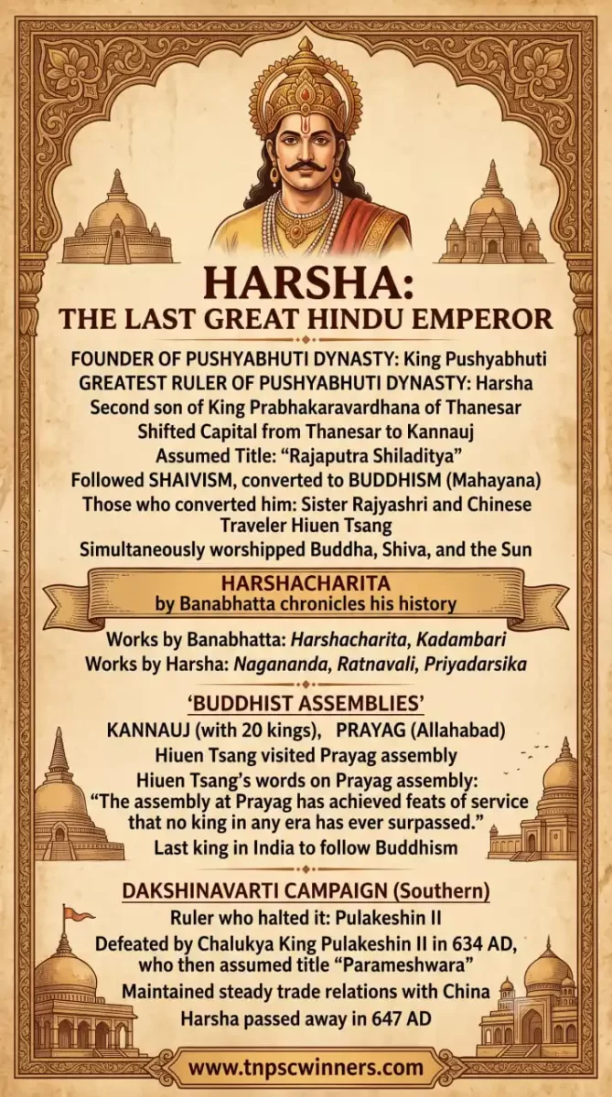Harsha The Last Great Hindu Emperor 2 HARSHA LIFE EVENTS