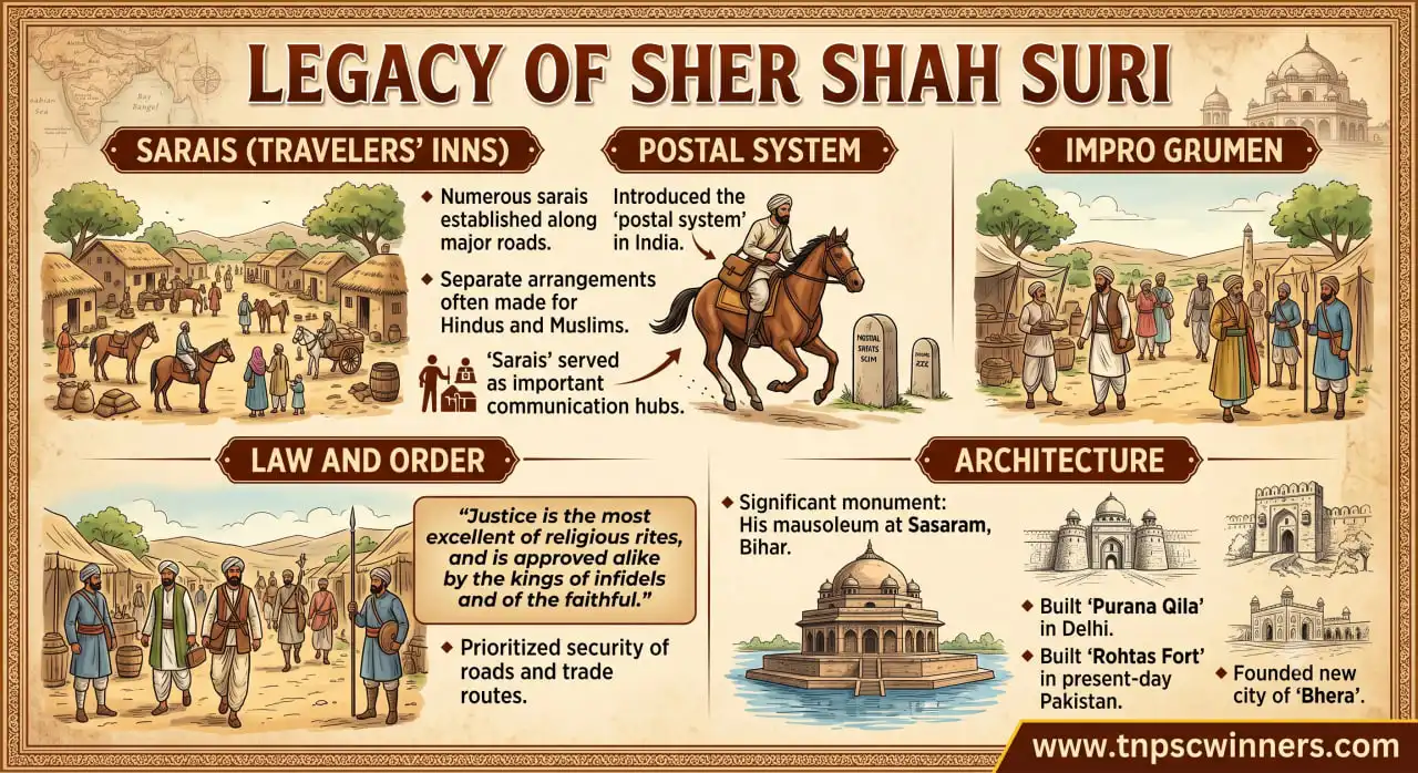 Sher Shah Suri – Biography, Reforms and Battles 4 Legacy of Sher Shah Suri
