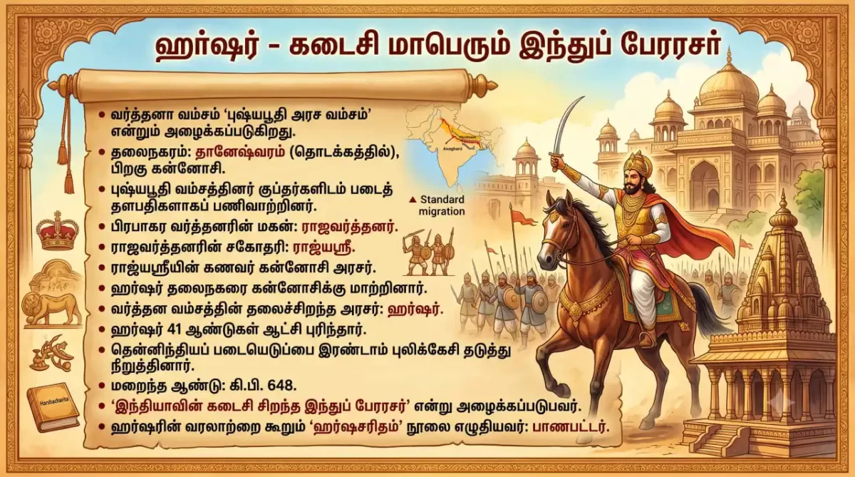 ஹர்ஷர் கடைசி மாபெரும் இந்துப் பேரரசர் 1 ஹர்ஷர் கடைசி மாபெரும் இந்துப் பேரரசர்