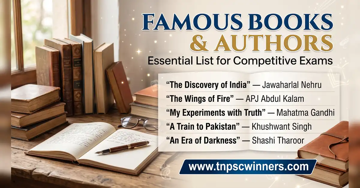 Famous Books and Authors List