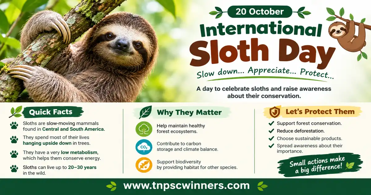 International Sloth Day 2026 1 International Sloth Day 2026