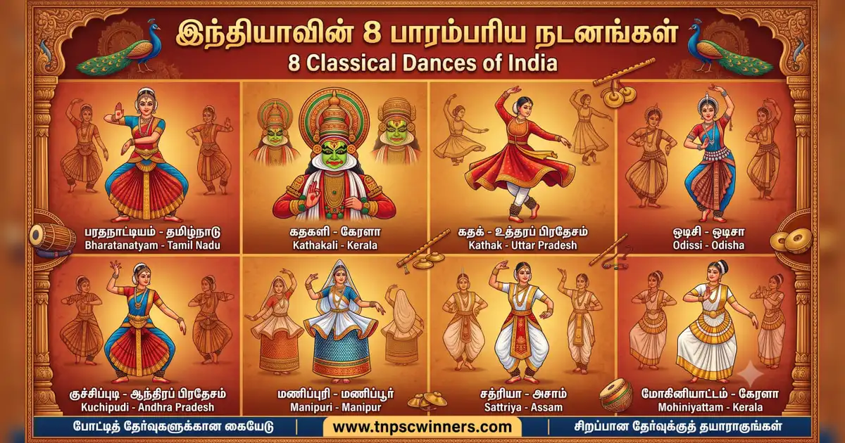 இந்தியாவின் செவ்வியல் & நாட்டுப்புற நடனங்கள்