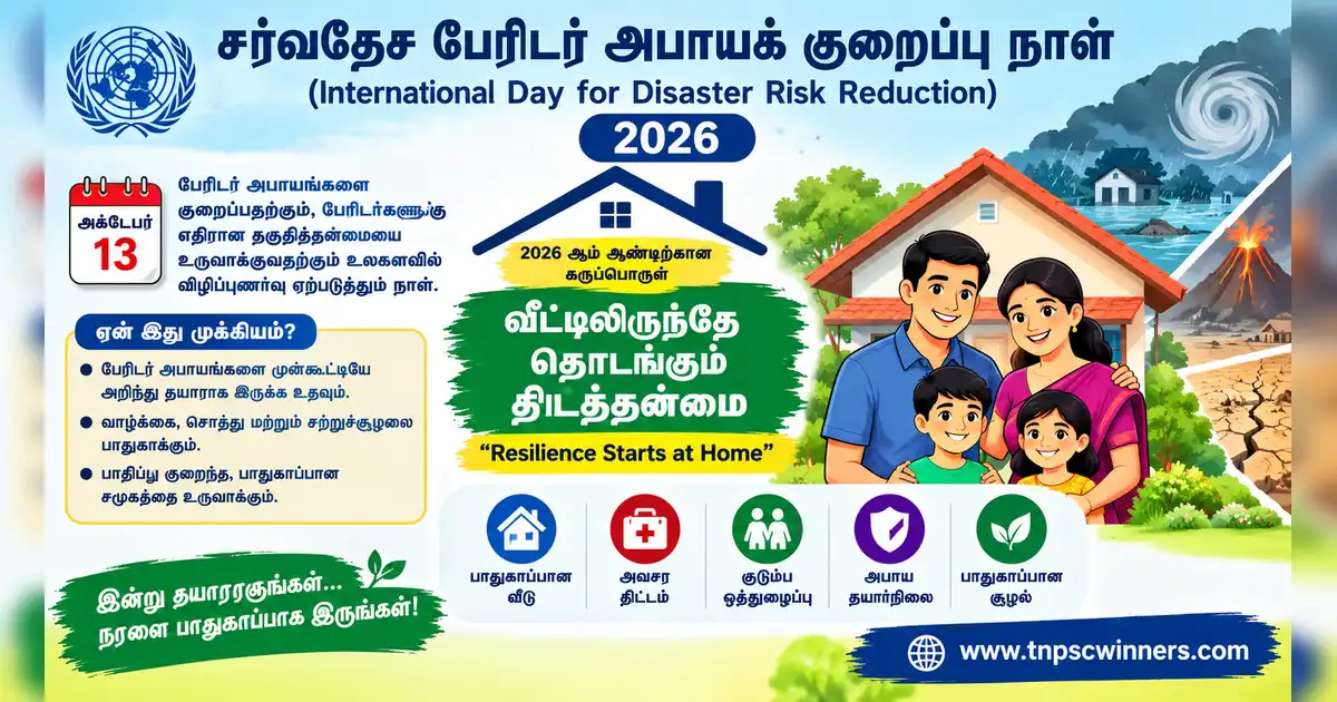 சர்வதேச பேரிடர் இடர் குறைப்பு தினம் 2026 1 சர்வதேச பேரிடர் இடர் குறைப்பு தினம் 2026